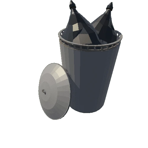 trash can with trash bags